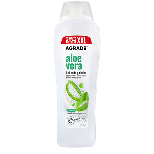 شامپو بدن وگان فامیلی آلوئه ورا آگرادو 1250 میل|Agrado Spanish Family Vegan Aloe Vera Body Shampoo 1250ml