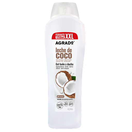 شامپو بدن وگان فامیلی نارگیل آگرادو 1250 میل | Agrado Spanish Family Vegan Coconut Body Shampoo 1250ml